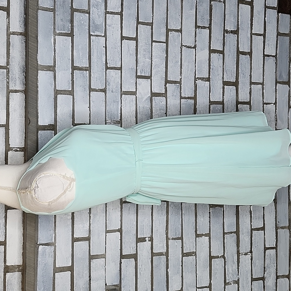 New IZ Byer Elegant Sea Green Sleeveless Mini A-Line Summer Dress Size Small - Picture 5 of 11